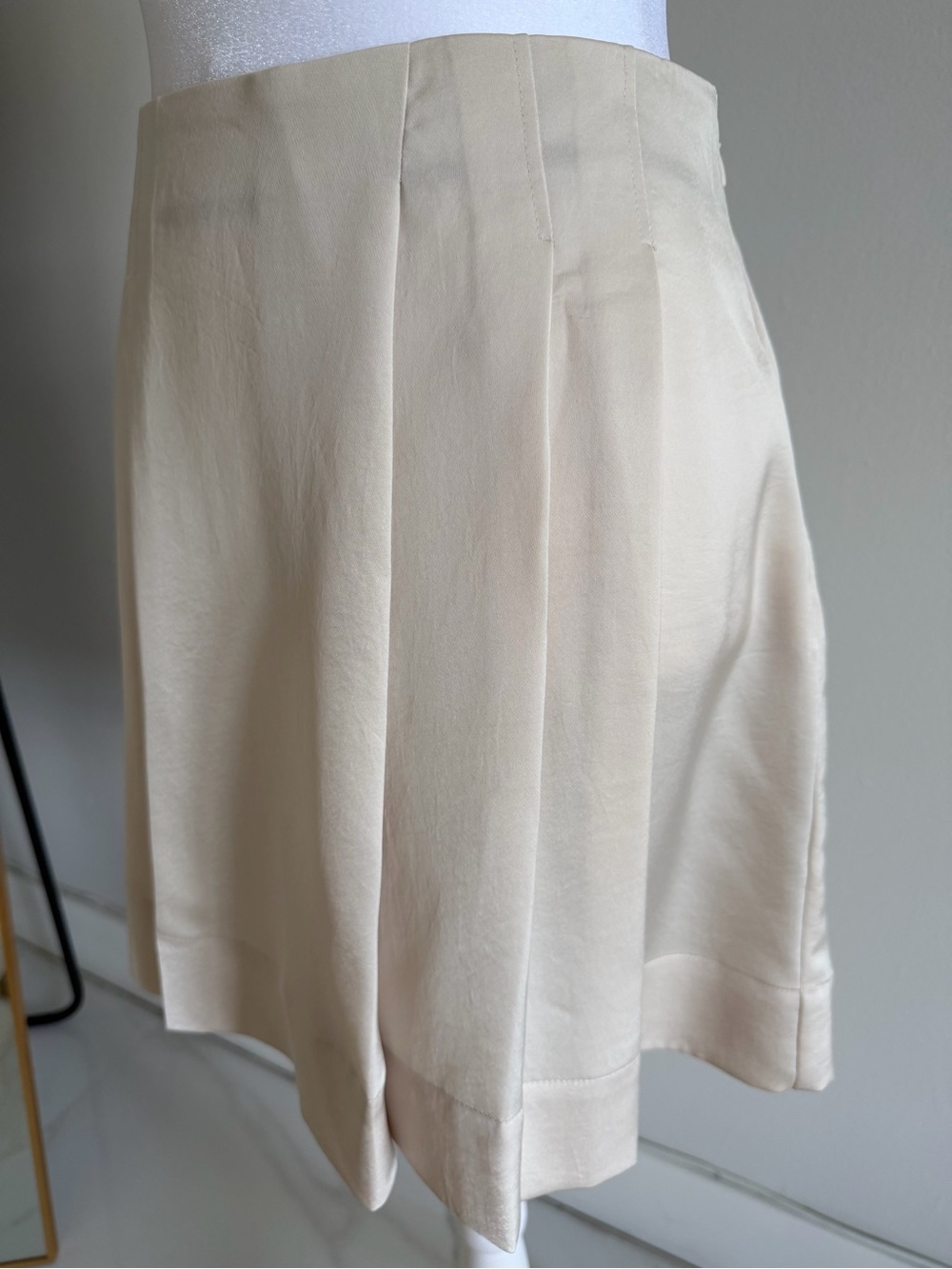 Classic Cream A-Line Skirt